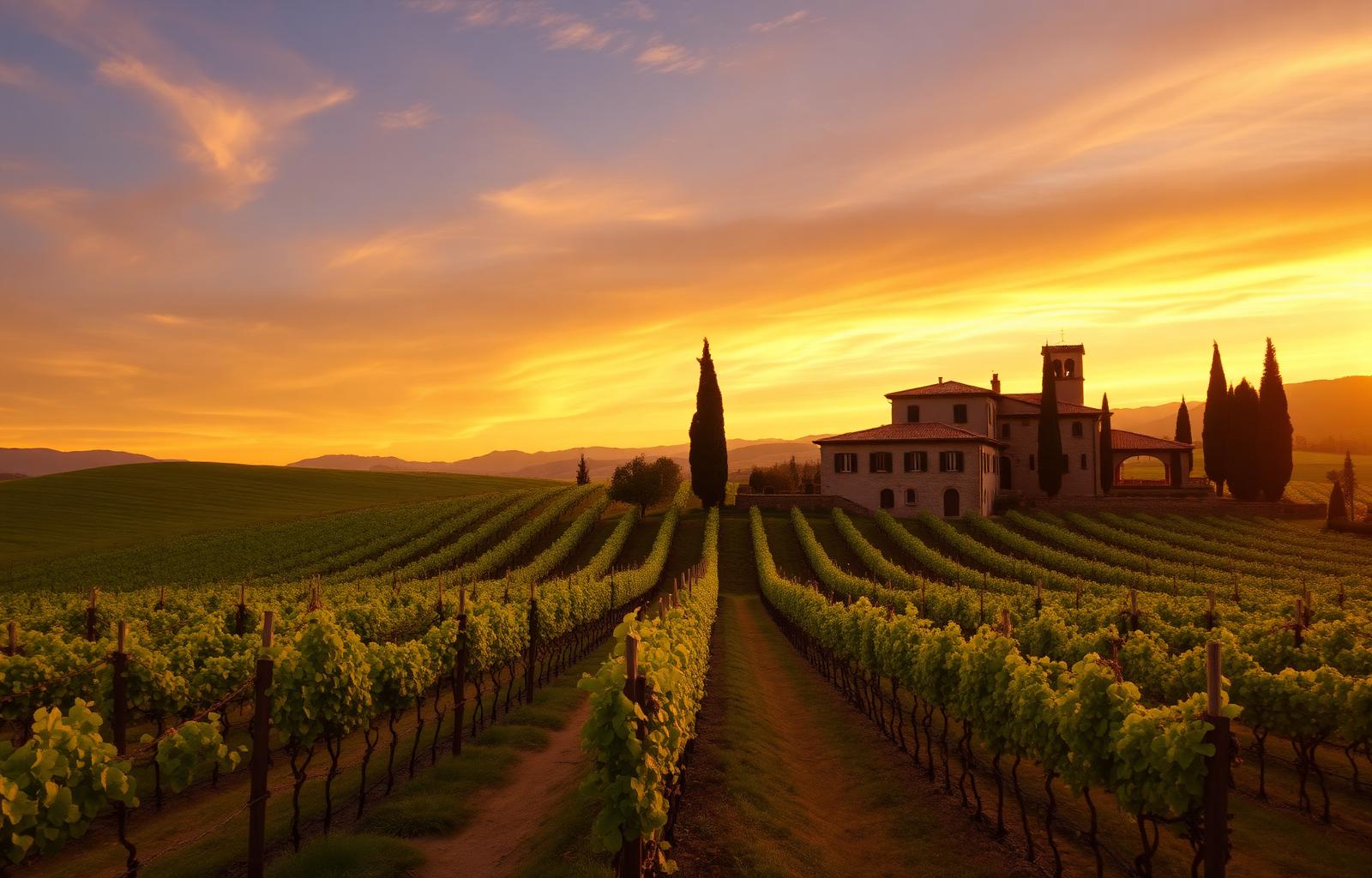 Tuscan vineyard
